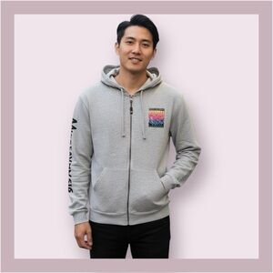 Maui & Sons Original Surf Company Gray Graphic Hoodie